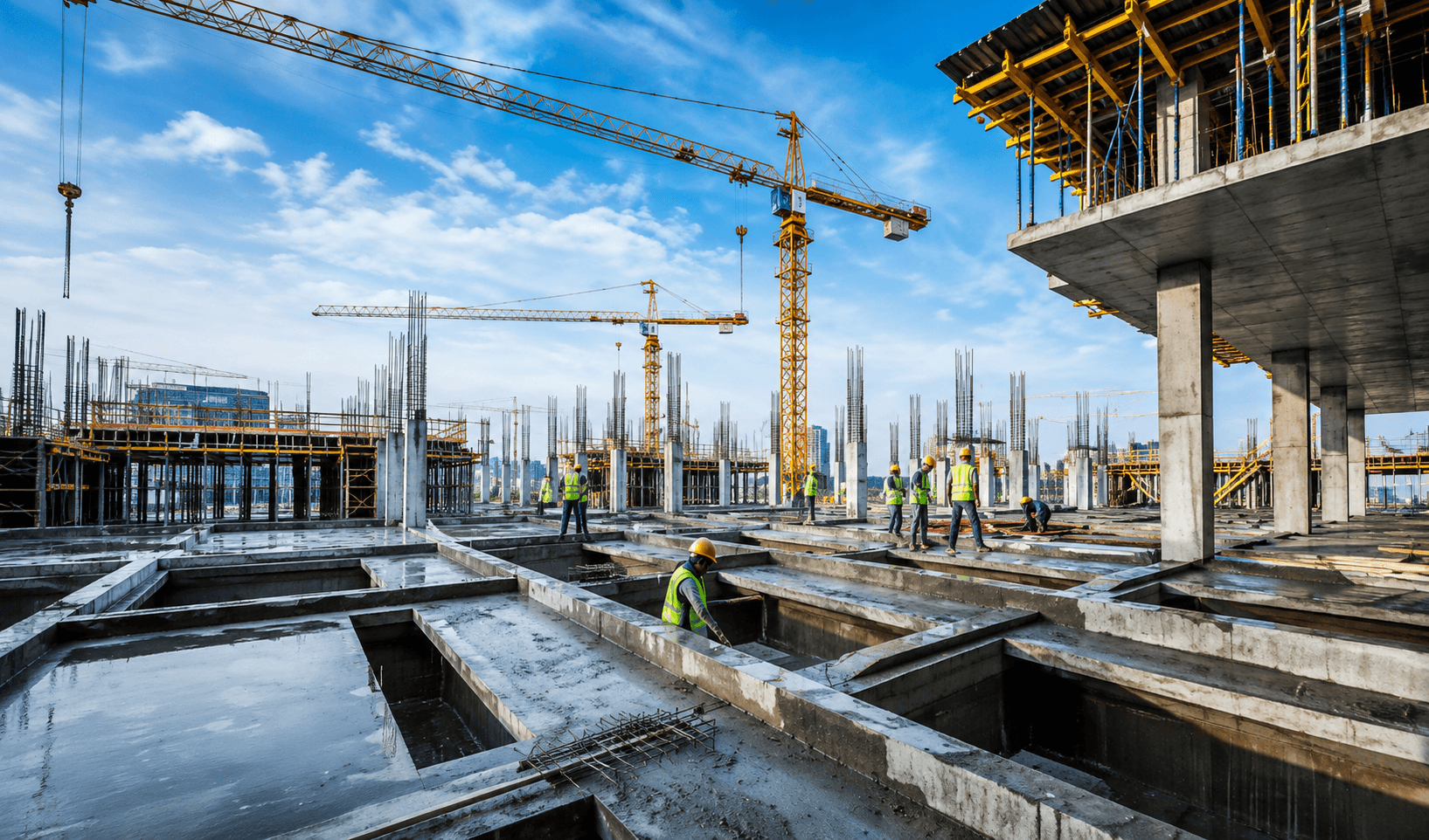 Construction site fuel supply and generator support operations